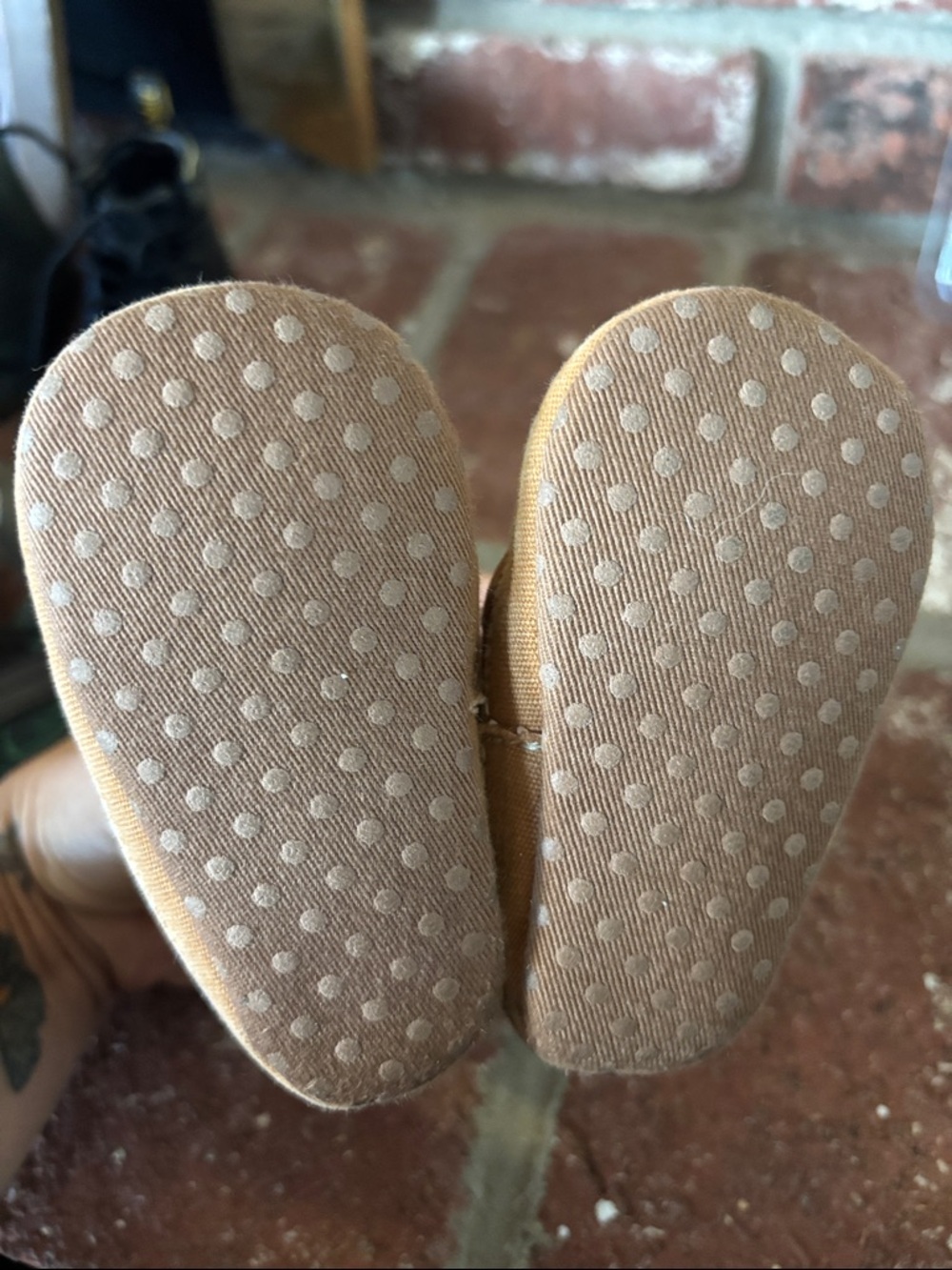 Brown Suede & Blue Accent Shoe Set - Casual Pre-Walker Soft Sole Baby Boy 0-6mo - Picture 4 of 9